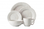 Puro Whitewash Five Piece Place Setting  Made of Ceramic Stoneware
Oven, Microwave, Dishwasher, and Freezer Safe
Made in Portugal